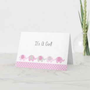 Nieuwe 'Baby Girl'-felicitaties Kaart
