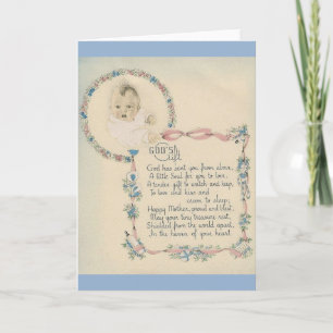 Nieuwe Baby God's Gift Wenskaart Kaart