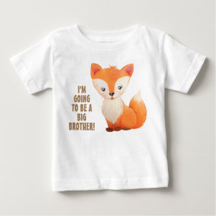 Nieuwe baby grote broer kleine vos peuter T-shirt