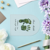 Nieuwe Baby-hand n footprint Acryl Uitnodigingen (Insitu (Huwelijk))