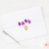 nieuwe baby hart sticker (Envelop)