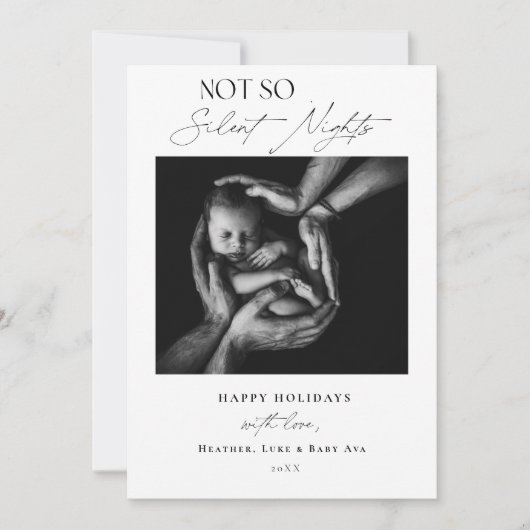 Nieuwe Baby Holiday Cards (Voorkant)