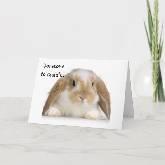 NIEUWE BABY = IEMAND OM TE KNUFFELEN / LIEFHEBBEN KAART (Voorkant)