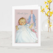 Nieuwe Baby Jongen of Meisje Dopen Katholiek Dank  Kaart (Gele Bloem)