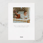 Nieuwe Baby juicht Happy New Year Kaart (Achterkant)