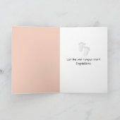 Nieuwe baby junglekatten en bloemen kaart (Binnen)