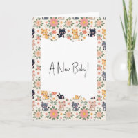 Nieuwe baby junglekatten en bloemen