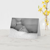 Nieuwe baby kaart (Gele Bloem)