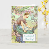 Nieuwe baby! kaart (Gele Bloem)