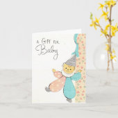  nieuwe baby Kaart (Gele Bloem)