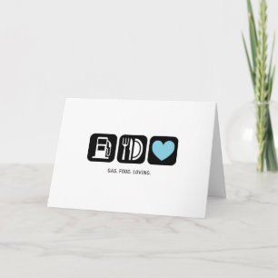 Nieuwe Baby Kaart: Gas-Food-Loving (Boy) Kaart