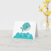 Nieuwe Baby kaart met Ierse groet (Gele Bloem)