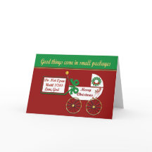 Nieuwe baby kerstkaart Liefde God