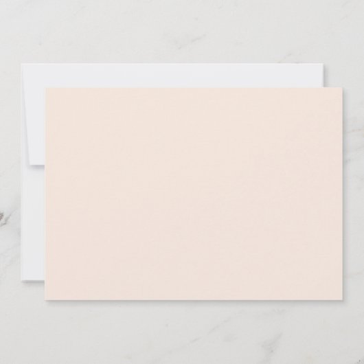 Nieuwe baby kondiging ons kleine Gem-script Aankondiging (Achterkant)