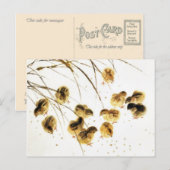 Nieuwe baby kuikens, klassieke Chinese kunst Aankondigingskaart (Voorkant / Achterkant)