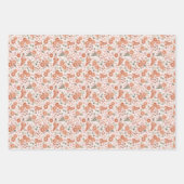 Nieuwe baby - Leaping Fawn in roze Inpakpapier Vel (Voorkant 2)