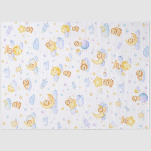 Nieuwe Baby Lion Design Baby Gift Tissue Wrap Tissuepapier (Voorkant)