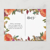 Nieuwe Baby Little Pumpkin herfst Foto briefkaart (Achterkant)