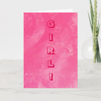 Nieuwe Baby Meisje Kaart