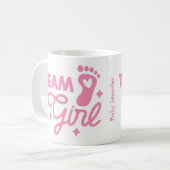 Nieuwe Baby Meisje Team Meisje Mok (Voorkant links)