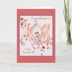  nieuwe baby meisje Wenskaart Kaart