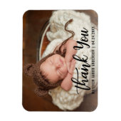 Nieuwe Baby Modern Dank u Blk Magneet (Verticaal)