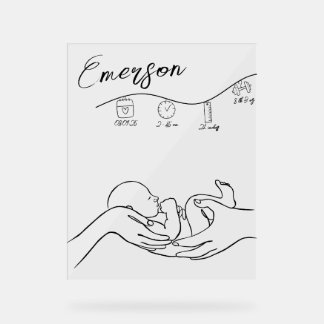 Nieuwe Baby Nursery Welkom Acryl Teken Bord