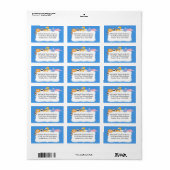 Nieuwe baby~ Oerwoud Dieren retour adreslabel Etiket (Full Sheet)