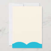 Nieuwe Baby om te douchen met liefde - Blauw water Kaart (Achterkant)