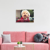 Nieuwe baby Onze eerste Kerstmis als grootouders Canvas Afdruk (Insitu (Woonkamer))