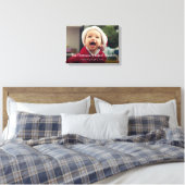 Nieuwe baby Onze eerste Kerstmis als grootouders Canvas Afdruk (Insitu (Slaapkamer))