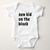 Nieuwe baby op komst Retro zwangerschapsaankondigi Romper (Voorkant)