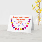 Nieuwe baby op weg, gefeliciteerd, voeg Names fron Kaart (Gele Bloem)