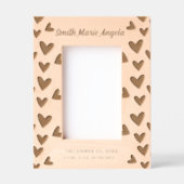 Nieuwe Baby Pasgeboren Gift Stats Gegraveerde Lijstjes (Voorkant)