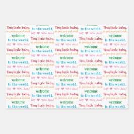 Nieuwe Baby & Peuter, Welkom, Sterren, Olifant, Inpakpapier Vel