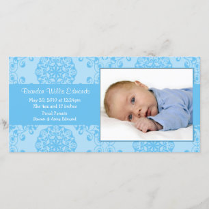 Nieuwe Baby Photo Aankondiging Kaart