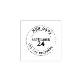 Nieuwe baby post verzenddatum rubber stempel (Afrduk)