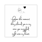 Nieuwe baby rubberstempel (Afrduk)