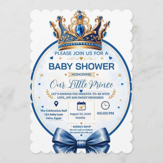 Nieuwe baby shower uitnodiging (Voorkant)