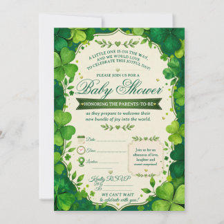 Nieuwe baby shower uitnodiging | Babyfeest