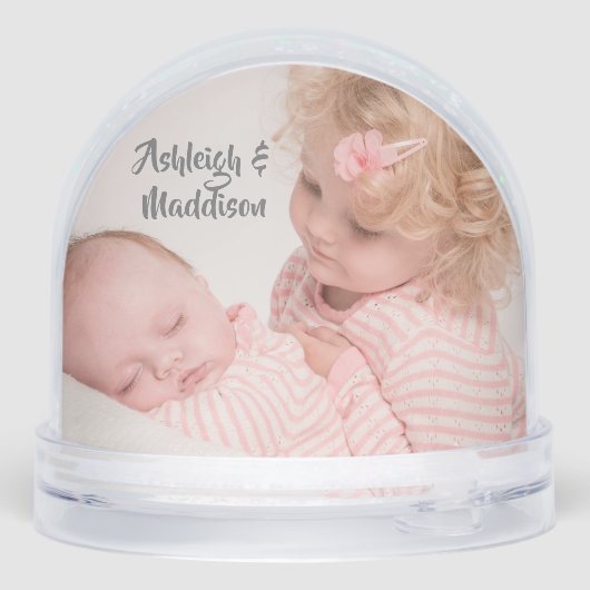 Nieuwe baby sneeuwbol (Achterkant)