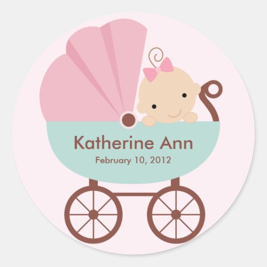 Nieuwe Baby Sticker (Voorkant)