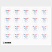 Nieuwe baby sticker voor feestje (Vel)