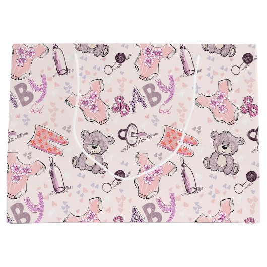 Nieuwe Baby Teddy Bears Groot Cadeauzakje (Voorkant)