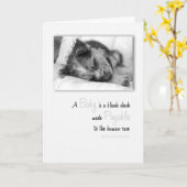 Nieuwe Baby uppy gefeliciteerd Kaart (Gele Bloem)