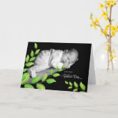 Nieuwe Baby van de eerste Vaderdag bij pasgeborene Kaart (Gele Bloem)