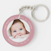 Nieuwe Baby van mama Sleutelhanger (Achterkant)