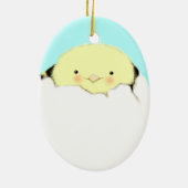 Nieuwe baby voor eerste kerstmis keramisch ornament (Achterkant)