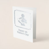 Nieuwe Baby voor het voeren van pap - aangepaste t Folie Kaarten (Voorkant)