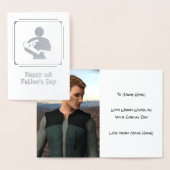 Nieuwe Baby voor het voeren van pap - aangepaste t Folie Kaarten (Display)